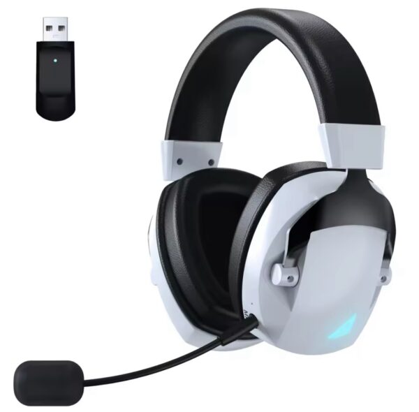 Headset com Microfone, 2.4G, Bluetooth, USB, 3,5mm, 3 Modos