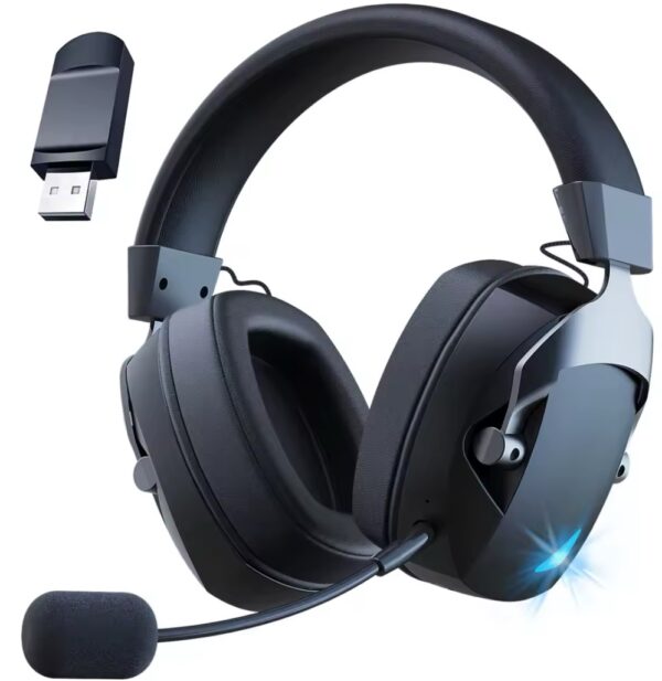 Fone de Ouvido Sem Fio para Jogos com Microfone Removível